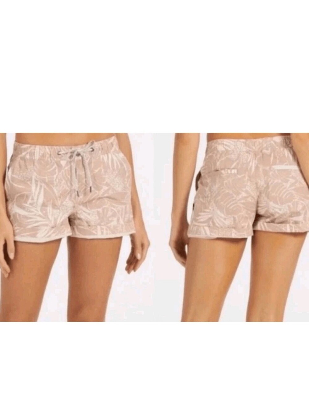 Vuori Ripstop Pink Floral Shorts Size Medium